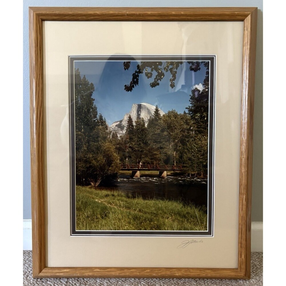 John Gavrilis Signed Original Photograph Yosemite Half Dome Framed California